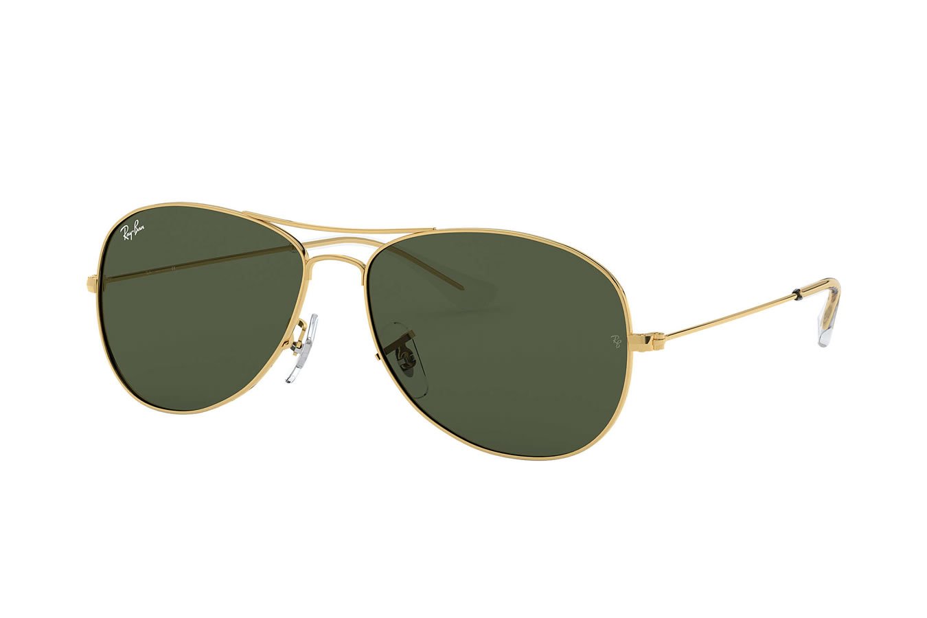 RAY BAN Cockpit with Gold Metal Frame and Green Classic G-15 Lenses